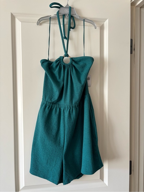 Old Navy Pants - Old Navy Teal Halter Romper